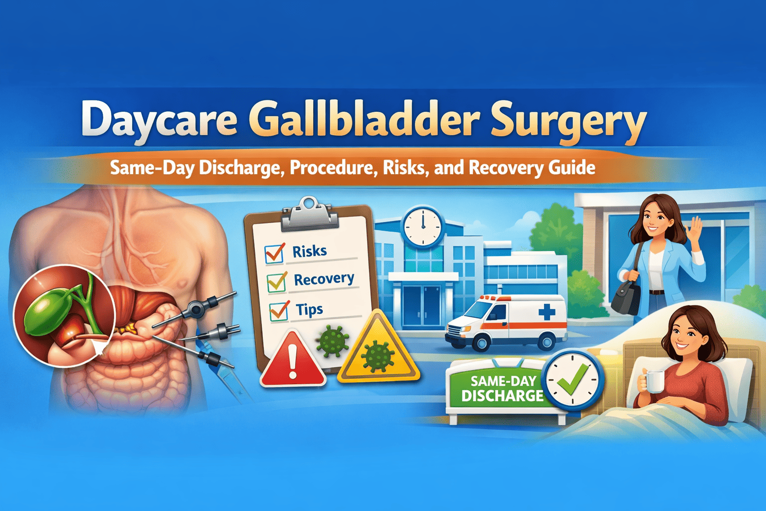 Daycare Gallbladder Surgery: Same-Day Discharge, Procedure, Risks, and Recovery Guide