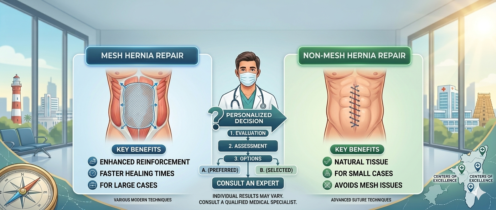 Mesh vs Non-Mesh Repair