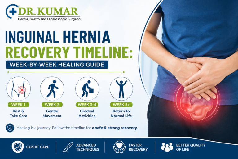 Inguinal hernia recovery week-by-week guide
