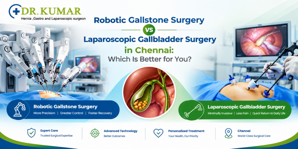 Robotic Gallstone Surgery vs Laparoscopic Gallbladder Surgery in Chennai: Which Is Better for You?